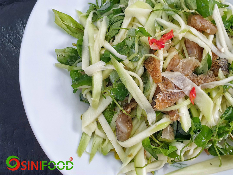 Khô cá sặc làm gỏi xoài